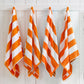 Cotton Velour Cabana Stripe Beach Towel - Novia Collection