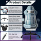 Gaming Chair with Footrest and Massage Lumbar Support