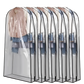 Garment Bag for Hanging Clothes 5 Pack Clear Covers