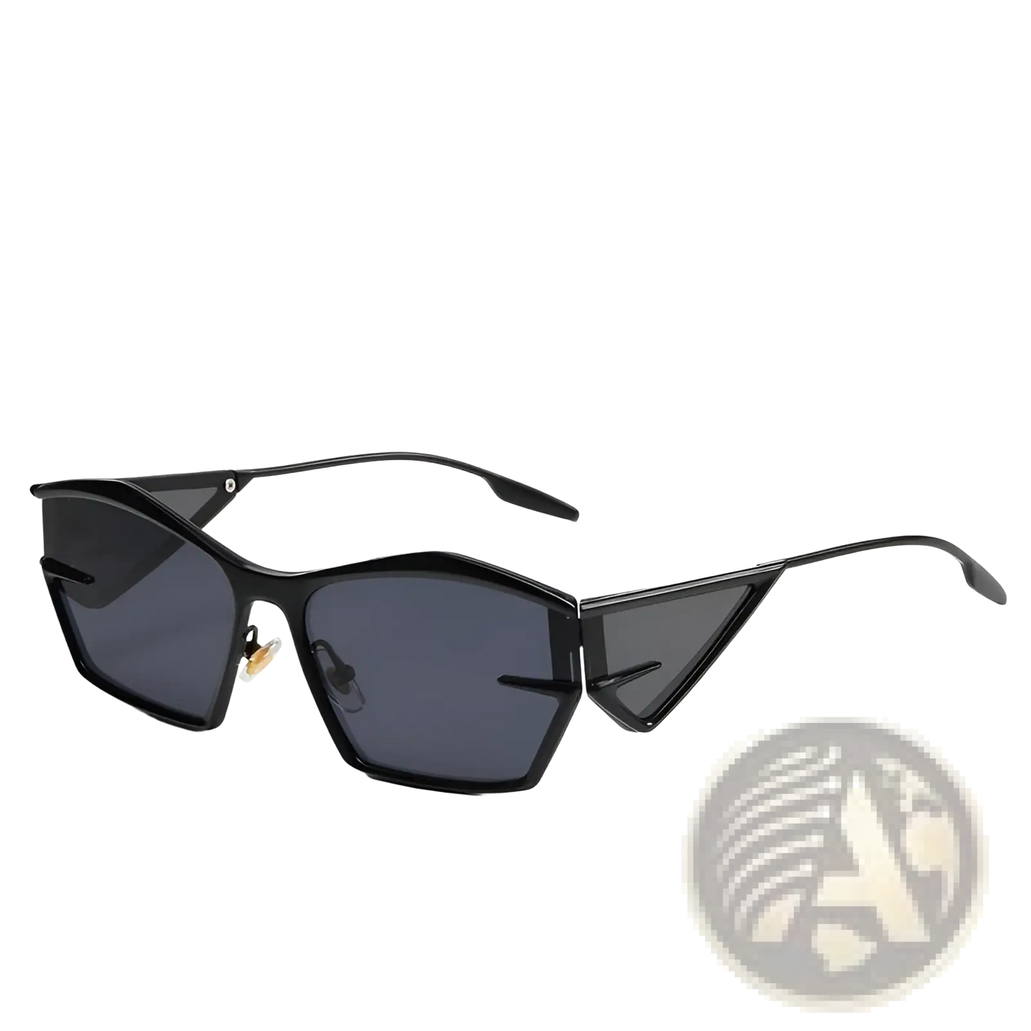Geometric Shield Uv400 Fashion Sunglasses