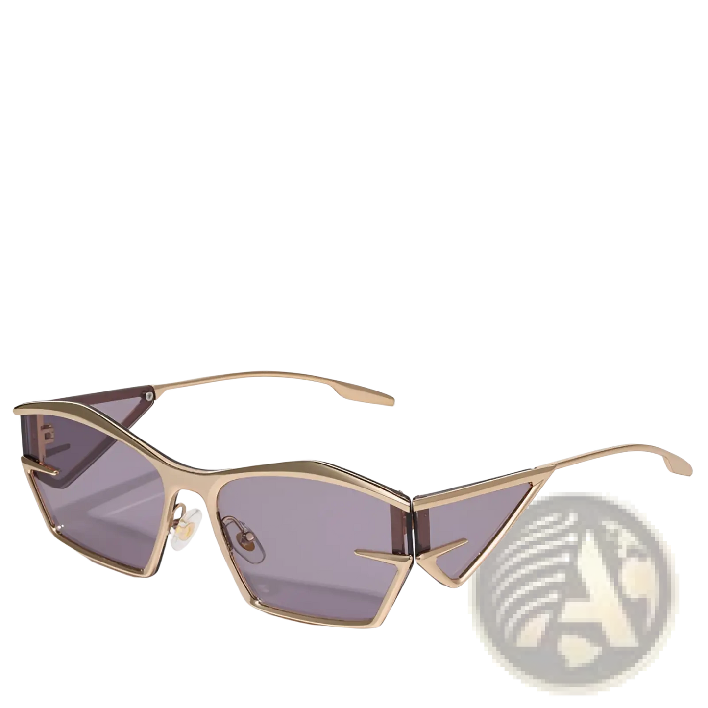Geometric Shield Uv400 Fashion Sunglasses