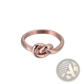 Geometric Truelove Knot Titanium Steel Ring