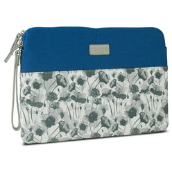 Greene + Gray Zippered Tablet/Laptop Sleeve Case for Microsoft Surface Pro 3 - Blue Floral