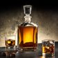 Glass Decanter with Airtight Geometric Stopper - 23.75 Oz