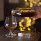 Glass Decanter with Airtight Geometric Stopper - 23.75 Oz