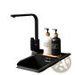 Glass Soap Dispenser Set with Bamboo Tray