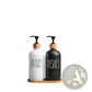 Glass Soap Dispenser Set with Bamboo Tray