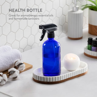 Glass Spray Bottles - 16 Oz 2 Pack