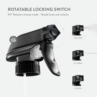 Glass Spray Bottles - 16 Oz 2 Pack