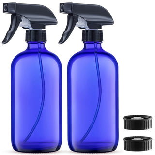Glass Spray Bottles - 16 Oz 2 Pack