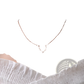 Gold Antler Gemstone Pendant Clavicle Necklace
