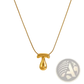 Gold Letter a Layered Snake Chain Necklace