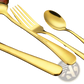 Gold Stainless Steel Cutlery Set 24 Piece Tableware