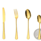 Gold Stainless Steel Cutlery Set 24 Piece Tableware