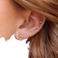 Gold Star and Moon Butterfly Earring and Cuff Set