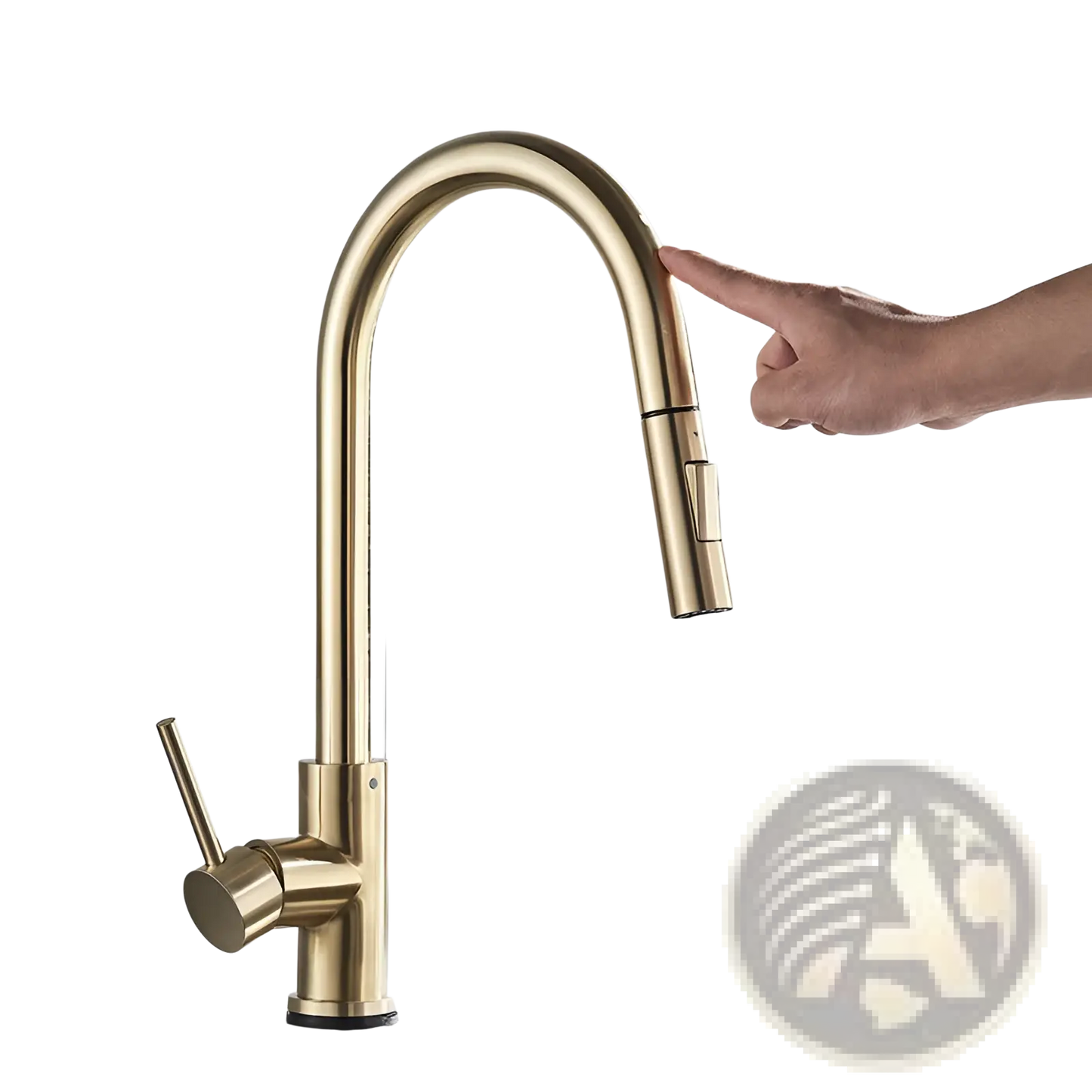 Golden Smart Touch Pull out Kitchen Faucet