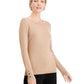 JM Collection Women's Metallic Round Neck Stud Cuff Sweater Tan Size Extra Large