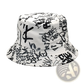 Graffiti Bucket Hat Sunscreen Breathable Travel Cap