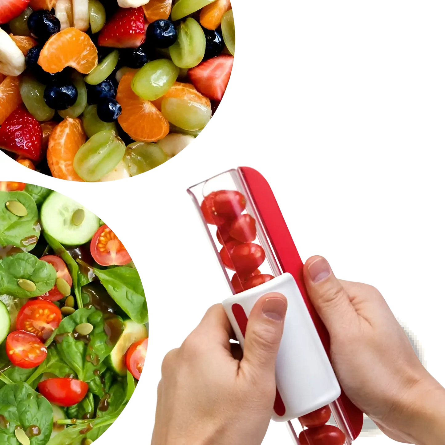 Grape and Tomato Slicer Fruit Cutter Kitchen Tool