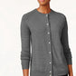 Karen Scott Women's Bead-Button Cardigan Gray Size Medium