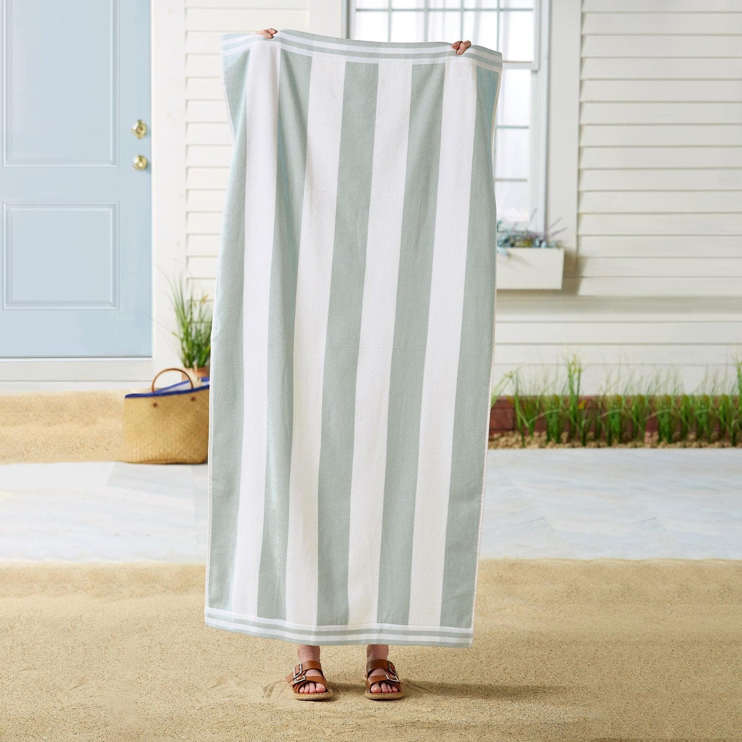 4 Pack Striped Cabana Beach Towel - Edgartown Collection