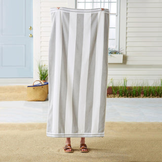 4 Pack Striped Cabana Beach Towel - Edgartown Collection