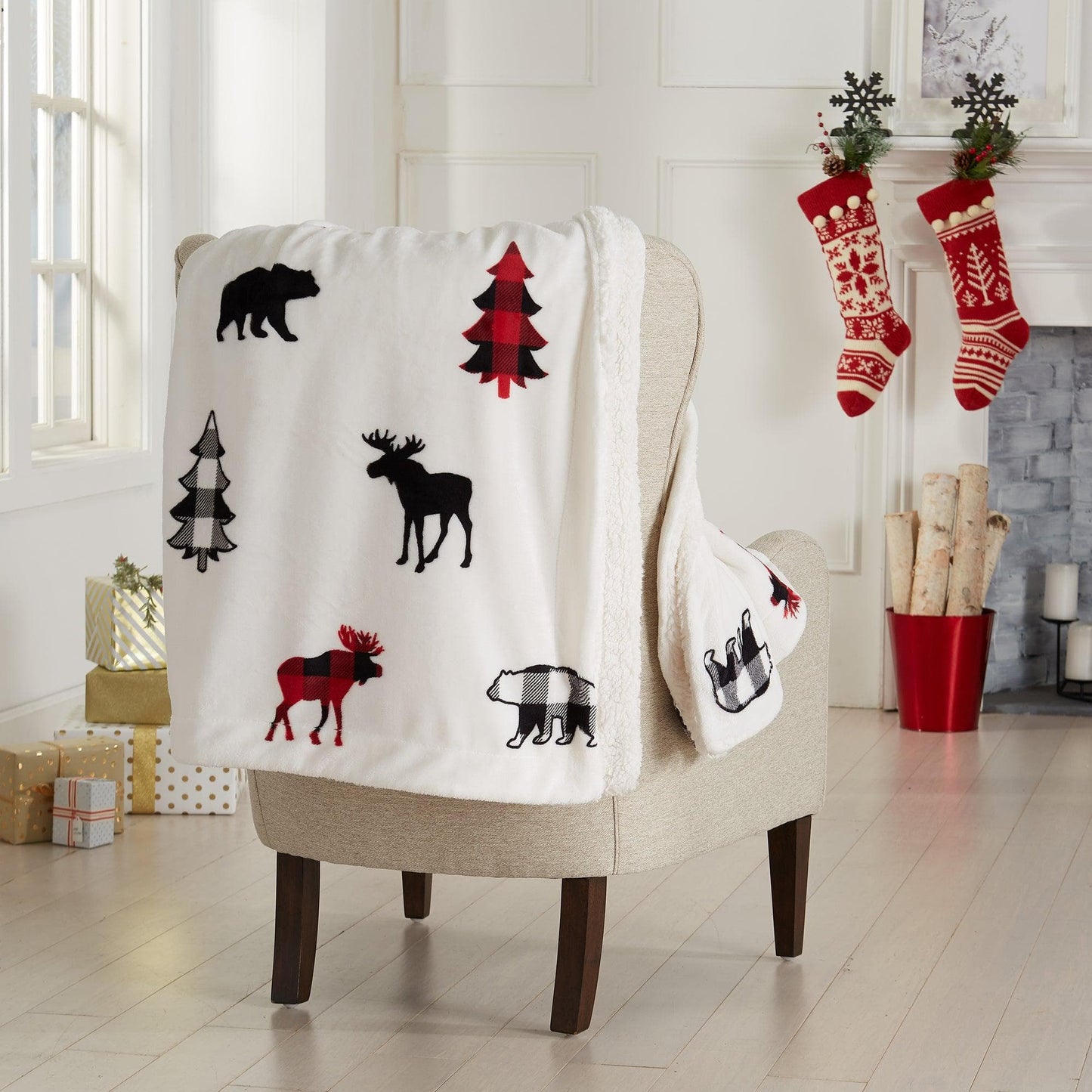 Sherpa Throw Blanket - Hudson Collection