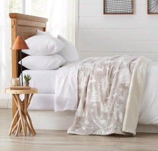 Velvet Plush Sherpa Luxury Bed Blanket - Cielo Collection