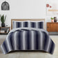 Everette Collection Ombre Striped Quilt Set