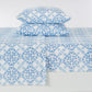 4-Piece Printed Plush Sheet - Velvet Luxe Lattice Collection