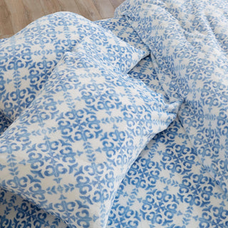 4-Piece Printed Plush Sheet - Velvet Luxe Lattice Collection