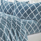 4-Piece Printed Plush Sheet - Velvet Luxe Lattice Collection