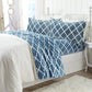 4-Piece Printed Plush Sheet - Velvet Luxe Lattice Collection
