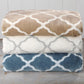 4-Piece Printed Plush Sheet - Velvet Luxe Lattice Collection