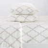 4-Piece Printed Plush Sheet - Velvet Luxe Lattice Collection