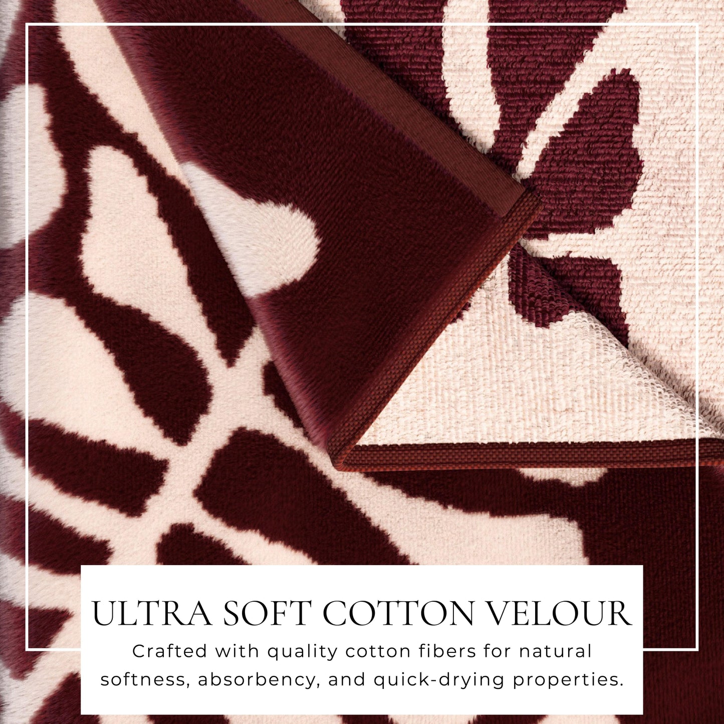 Oversized Retro Printed Beach Towel - St. Barts Collection