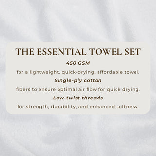 Cotton Terry Bath Towel Set - Cooper Collection