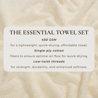 Cotton Terry Bath Towel Set - Cooper Collection
