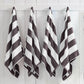 Cotton Velour Cabana Stripe Beach Towel - Novia Collection