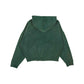 Common Hype Cropped Fleece Zip Up Hoodie Forrest Green