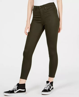 Celebrity Pink Juniors' High-Rise Ankle Skinny Jeans Green Size 1