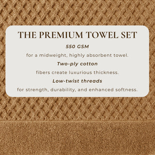 Cotton Diamond Waffle Weave Bath Towel Set - Grayson Collection
