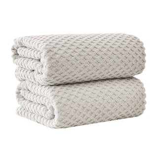 Cotton Diamond Waffle Weave Bath Towel Set - Grayson Collection