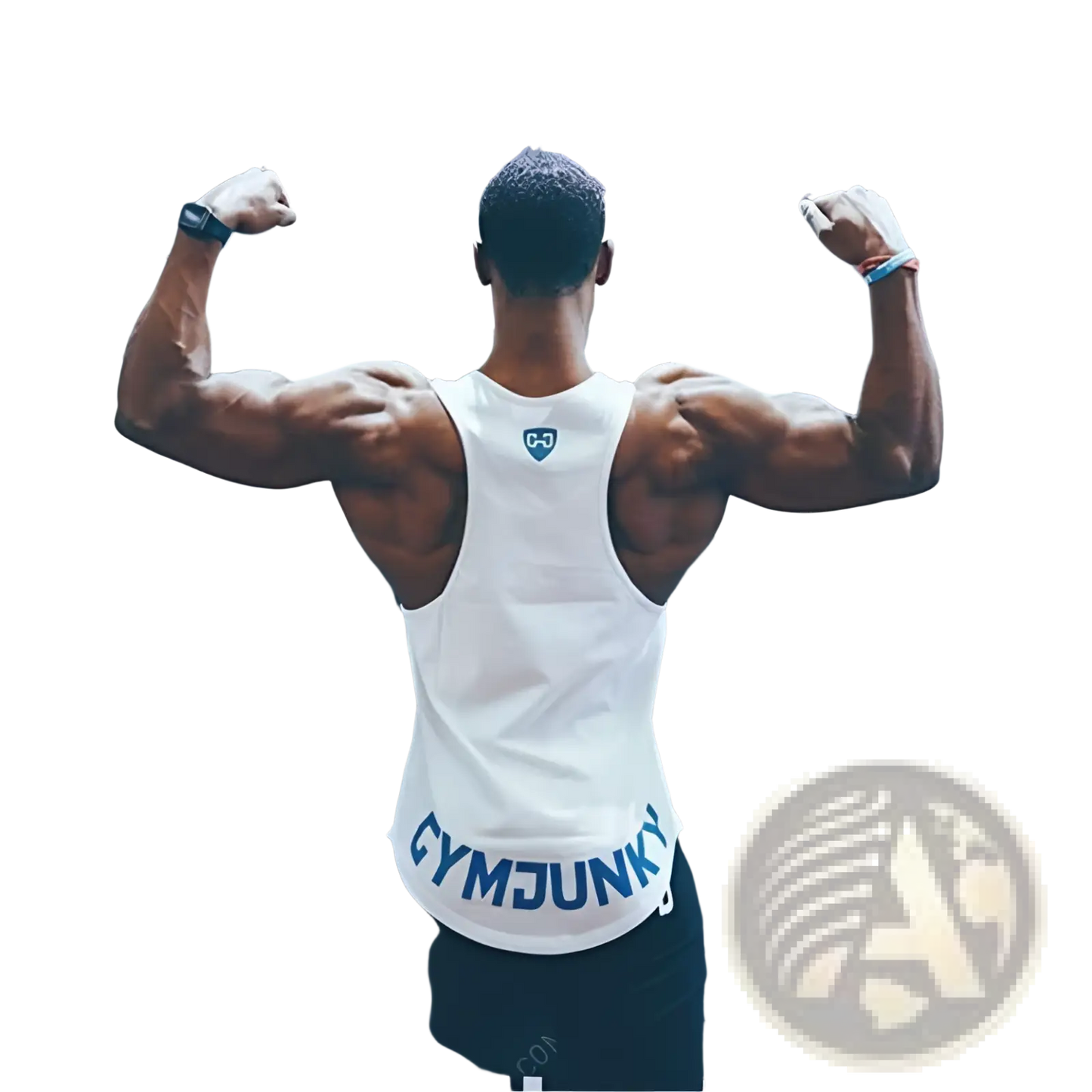 Gymjunky Men's Graphic Performance Bodybuilding Tank Top