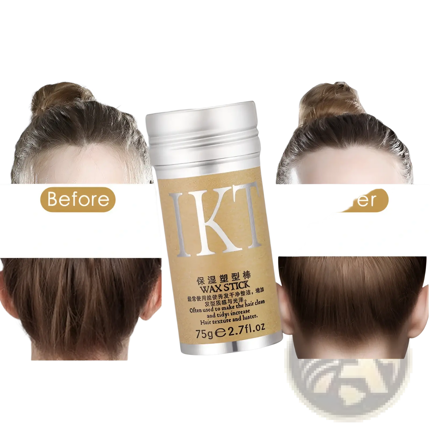 Hair Wax Stick for Flyaway Hair Styling 75g