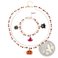 Halloween Ghost and Pumpkin Beaded Jewelry Set