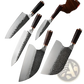 Hammered Stainless Steel Chef Knife Set 5 Piece