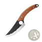 Hammered Steel Boning Knife with Leather Sheath