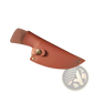Hammered Steel Boning Knife with Leather Sheath