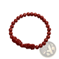 Hand Carved Purple Gold Cinnabar Double Pixiu Bracelet
